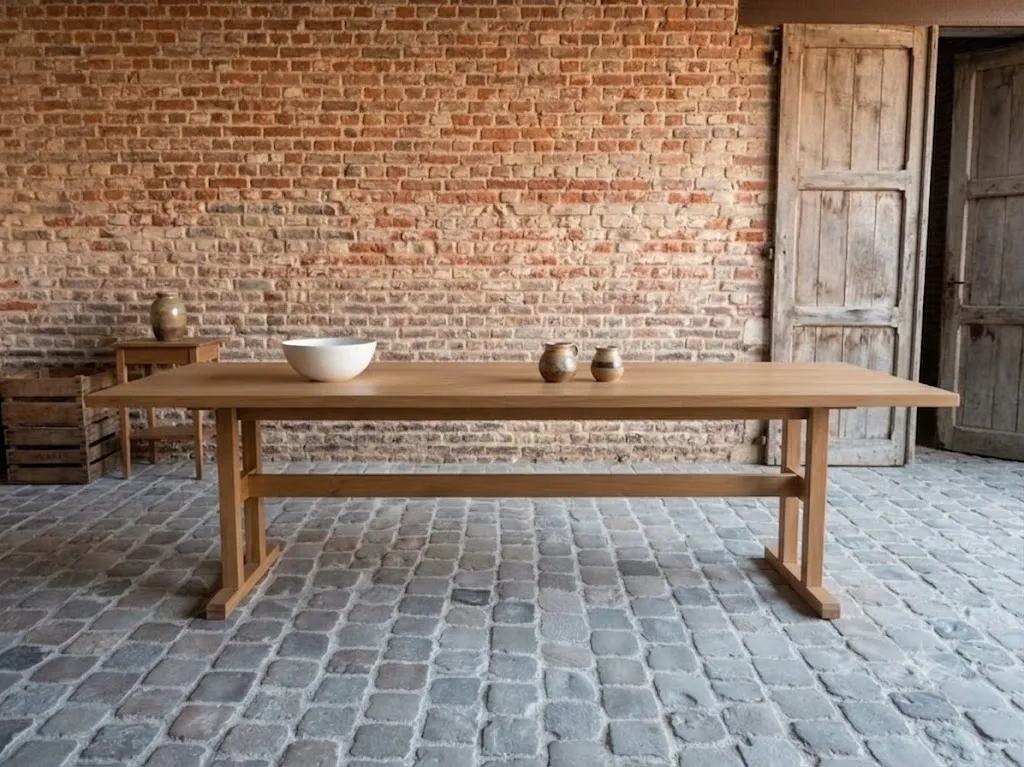 Eiken tafel Brugge