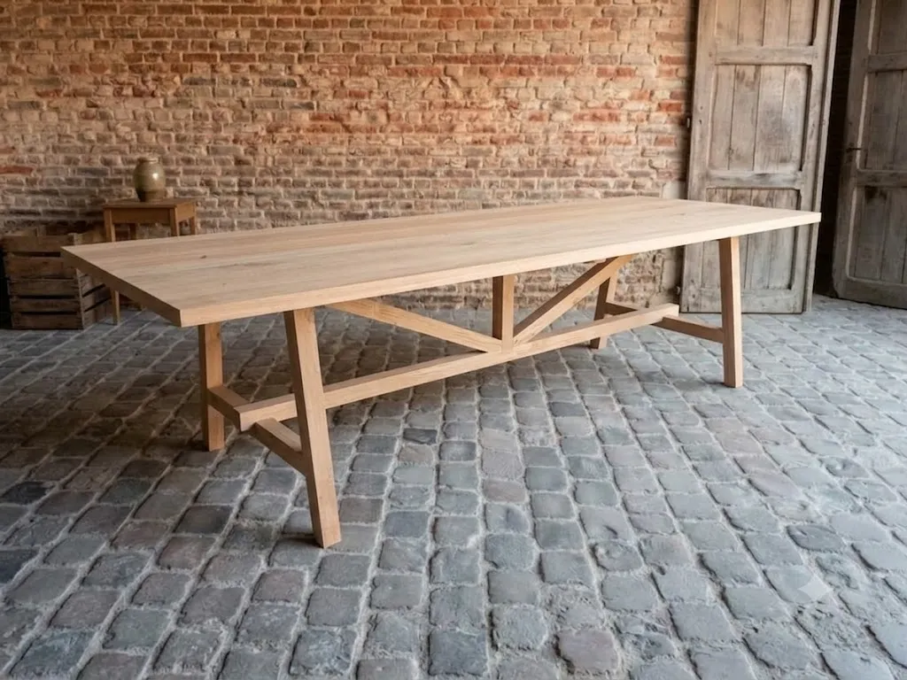 Eiken tafel Oostende