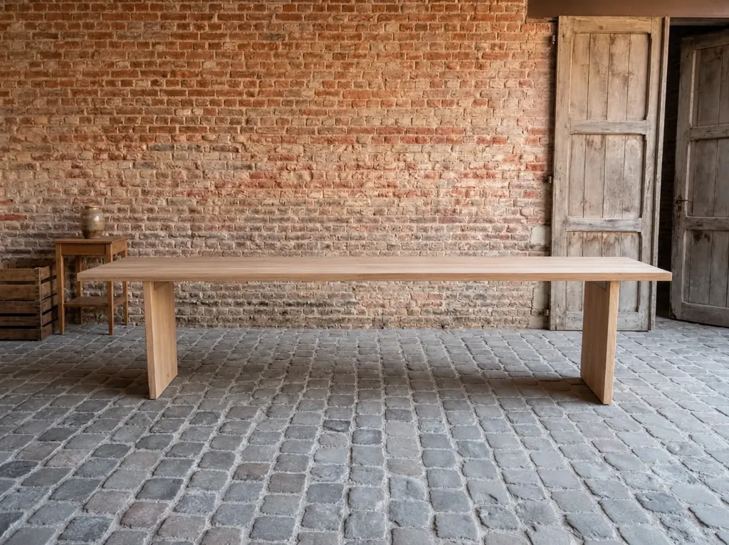 Eiken tafel De Haan