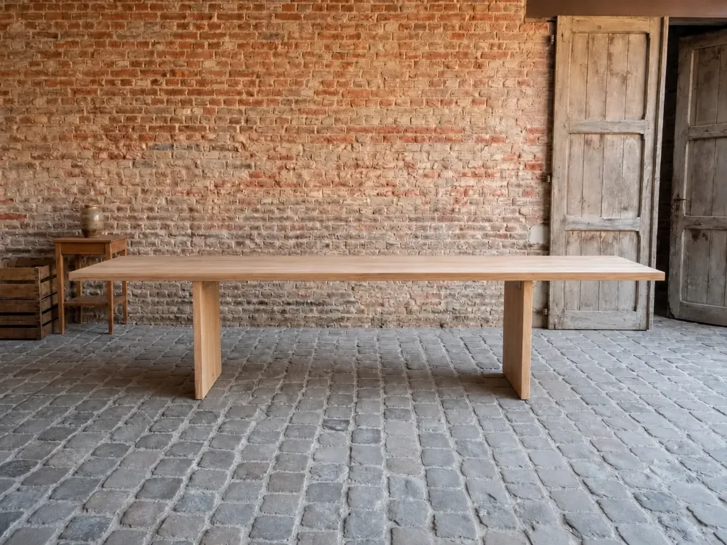 Eiken tafel De Haan