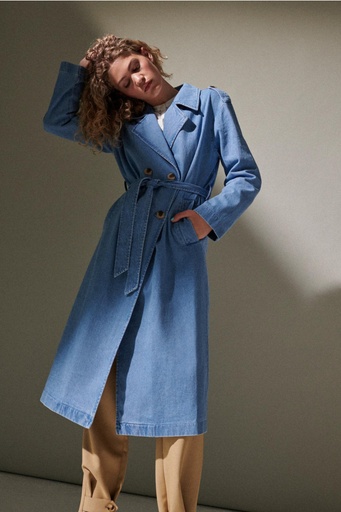 Trench coat denim - Vila