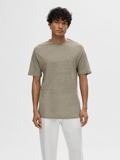 T shirt  linen - Selected Homme